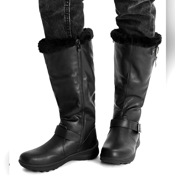 Dream Pairs women's winter fully lined faux fur boots, new without box - Picture 1 of 11